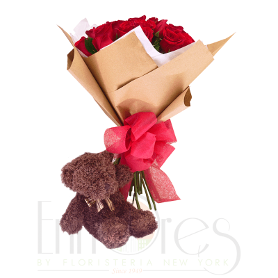 Bouquet Amor con Oso Bouquet Amor con Oso