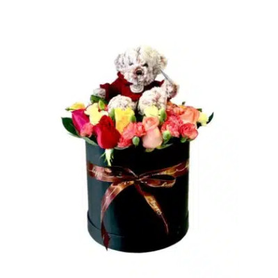 Caja Redonda con Oso - Encanto Caja Redonda con Oso - Encanto