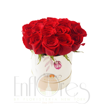 Caja Redonda de Rosas Caja Redonda de Rosas