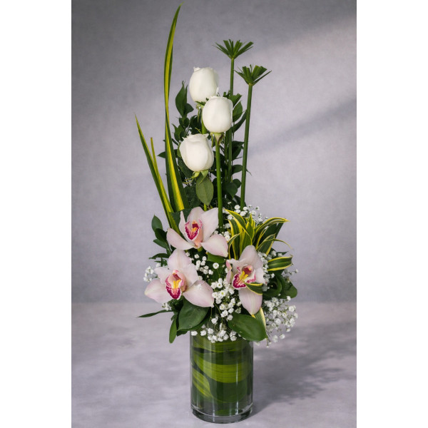 Solitario Rosas y Orquídeas