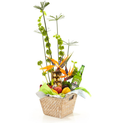 Canasta con Frutas, Chocolates y Cerveza - Edición Amigos Canasta con Frutas, Chocolates y Cerveza - Edición Amigos