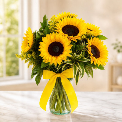Florero de Girasoles | Enflores