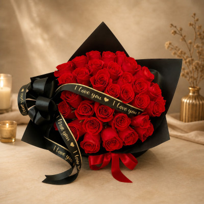 Bouquet 36 rosas rojas
