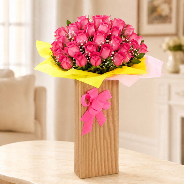 Caja de 24 Rosas Premium - Edición Especial Cami