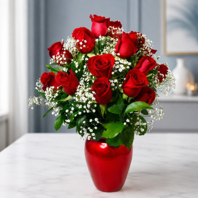 Florero 24 Rosas - Frenesi